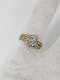 Bague Poire 0.50ct de diamants en or jaune 10K N1 - orquebec