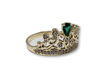 Bague princess en or 10k ?©meraude vert - orquebec