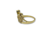 Bague Princessa en or jaune 10 karat - orquebec