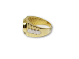 Bague Rolly en or jaune et blanc 10k MRG-037 - orquebec