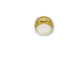 Bague Rolly en or jaune et blanc 10k MRG-037 - orquebec