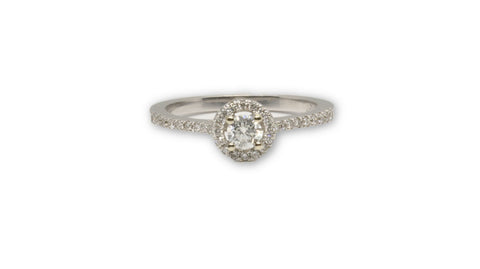 Bague round 18k 0.50ct si diamants pour elle - orquebec