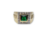 Bague Ruby Vert en or 10k Style Rolly - orquebec