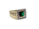 Bague Ruby Vert en or 10k Style Rolly - orquebec