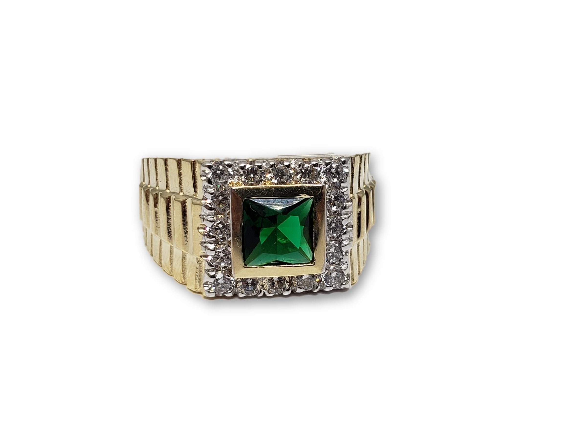 Bague Ruby Vert en or 10k Style Rolly - orquebec