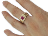 Bague ruby014 rouge en or 10k - orquebec