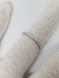 Bague Semi-éternité 0.21ct de diamants en or blanc 14K - orquebec