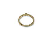 Bague simple 0.08ct de diamants en or 10k - orquebec