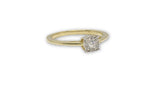 Bague Solitaire 0.14ct de diamants en or jaune 10K - orquebec