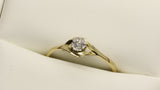 Bague Solitaire 05 0.06ct diamants en or 10K DRG-052 - orquebec