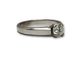 Bague solitaire 14K  0.80ct Diamants VS1 G color - orquebec