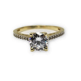Bague solitaire en or 10k - orquebec