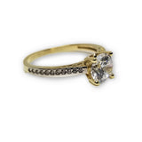 Bague solitaire en or 10k - orquebec