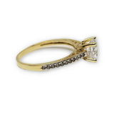 Bague solitaire en or 10k - orquebec