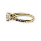 Bague solitaire en or 10k - orquebec