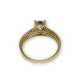 Bague solitaire en or 10k - orquebec
