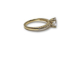 Bague Solitaire en or jaune 10k Nouveaut?© - orquebec