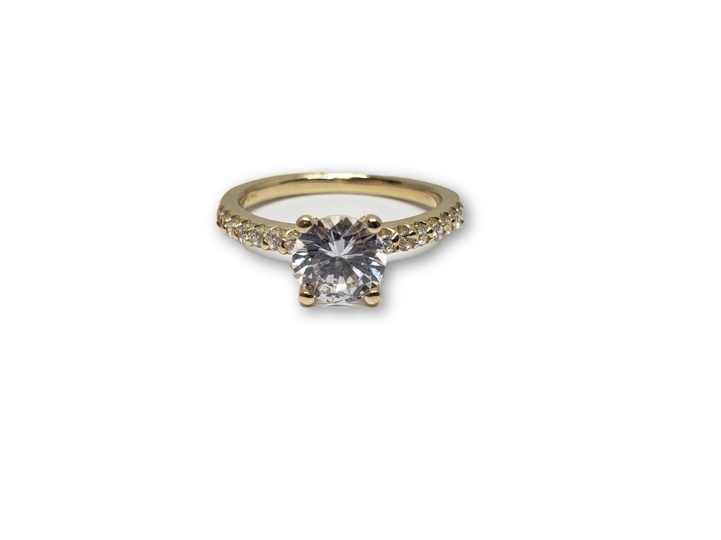 Bague Solitaire en or jaune 10k Nouveaut?© - orquebec