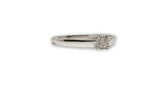 Bague Solitaire04 0.05ct diamants en or blanc 10 K pour femme DRG-051 - orquebec