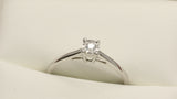 Bague Solitaire04 0.05ct diamants en or blanc 10 K pour femme DRG-051 - orquebec