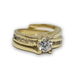 Bague unique en or 10K - orquebec