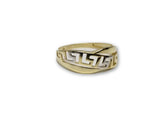 Bague versace 2 tons en or 10k - orquebec