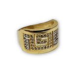 bague versace 2 tons en or 10k - orquebec