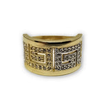 bague versace 2 tons en or 10k - orquebec