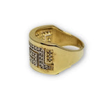 bague versace 2 tons en or 10k - orquebec