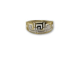 Bague versace 2 tons en or 10k - orquebec