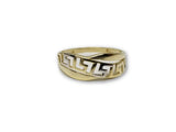 Bague versace 2 tons en or 10k - orquebec