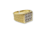 Bague Versace Alessandro en or jaune 10 karat MRG-047 - orquebec