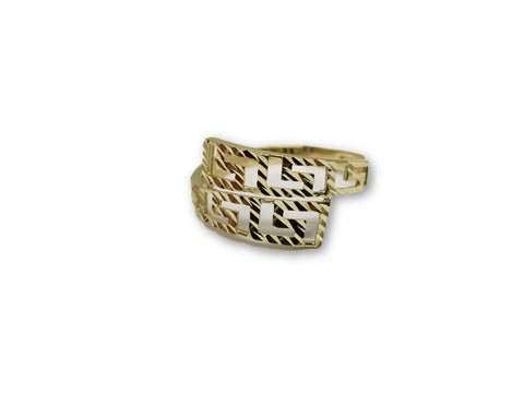 Bague Versace coupe Diamond cut en or 10K - orquebec