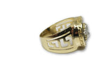 Bague versace en or 10k onyx noir - orquebec