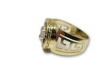 Bague versace en or 10k onyx noir - orquebec