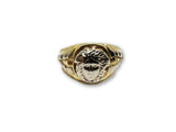 Bague Versace en or jaune et blanc 10 karat MRG-043 - orquebec