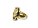 Bague Versace Solid en or 14k avec onyx MRG-033 - orquebec