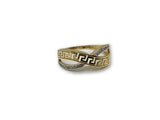 Bague Versace style infinity en or 10k pour elle - orquebec