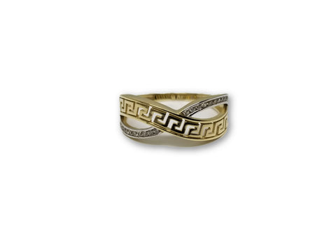 Bague Versace style infinity en or 10k pour elle - orquebec