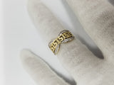 Bague versace style inifinie en or 10k - orquebec