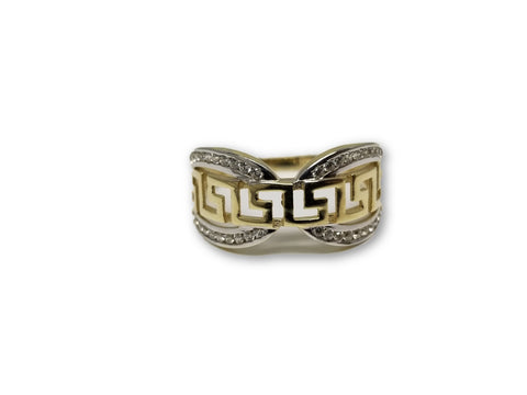 Bague versace style inifinie en or 10k - orquebec