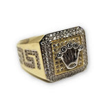 Bague versace style rolex en or 10k pour homme - orquebec