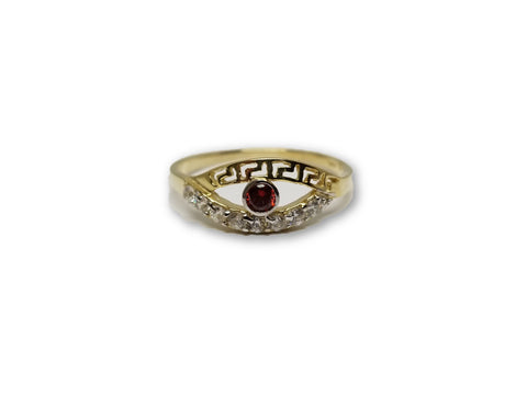 Bague Versace002 ruby rouge en or 10k - orquebec