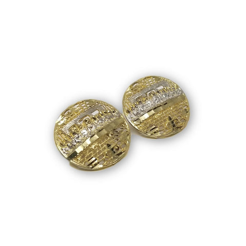 Boucle d'oreille Dernier Repas de Jesus en or 10K - orquebec