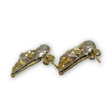 Boucle d'oreille jesus en or 10k 2  tons - orquebec