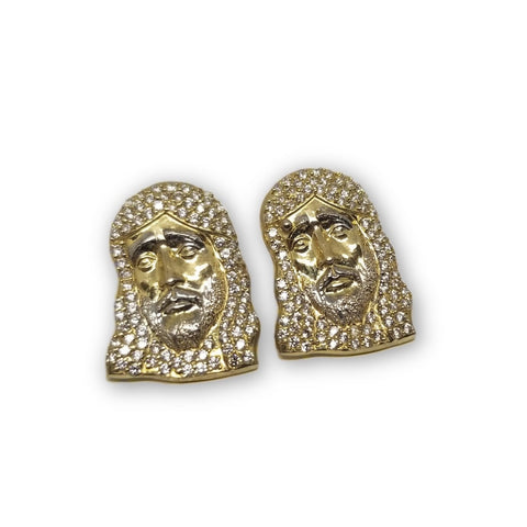 Boucle d'oreille J?©sus en or 10K Sp?©cial - orquebec