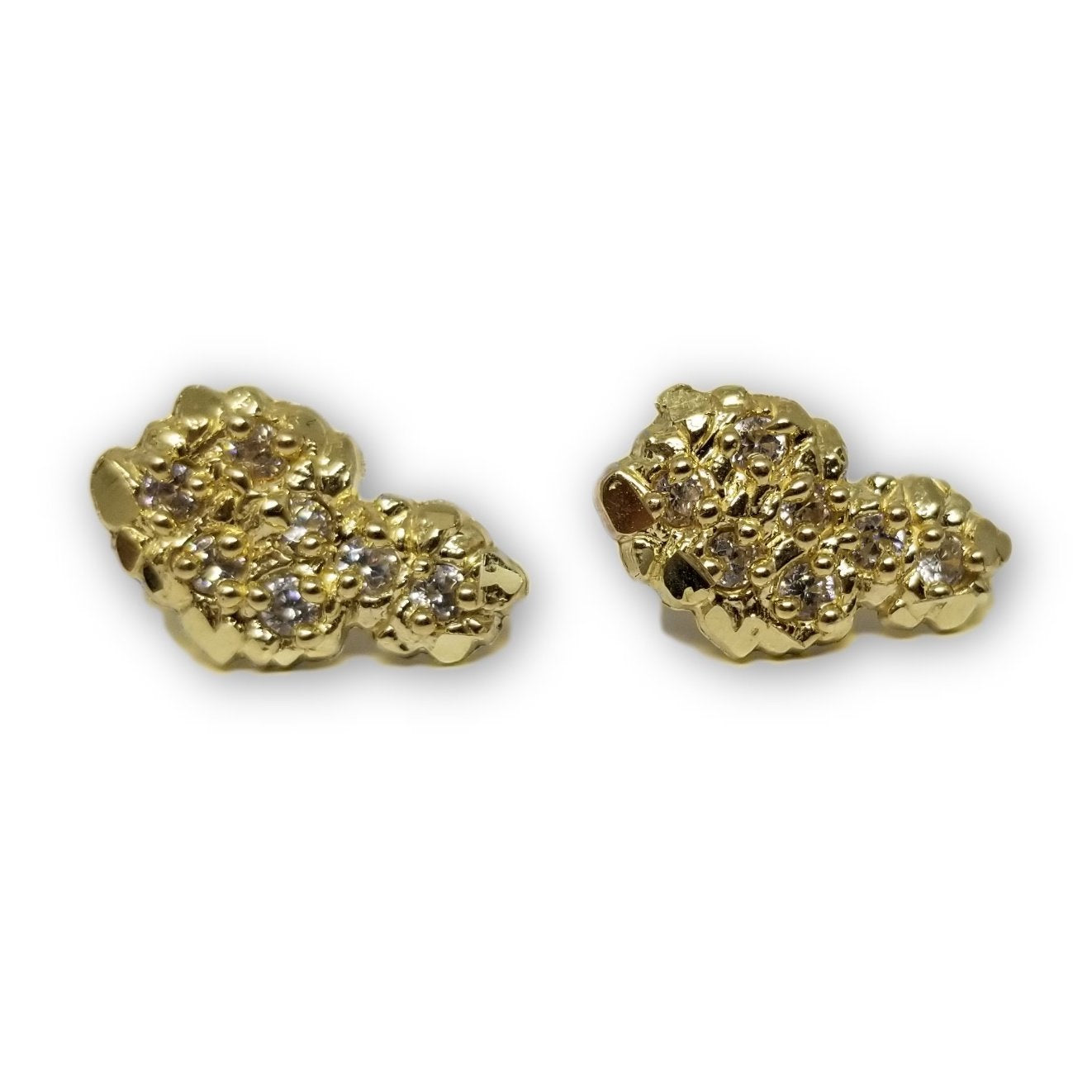 boucle d'oreille Nugget en or 10K - orquebec