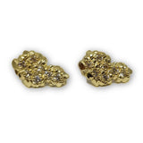 boucle d'oreille Nugget en or 10K - orquebec