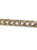 Bracelet 7mm en or jaune 10k Coupe diamond cut - orquebec