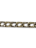 Bracelet 8mm 2 tons or jaune et or blanc 10k coupe diamond cut - orquebec